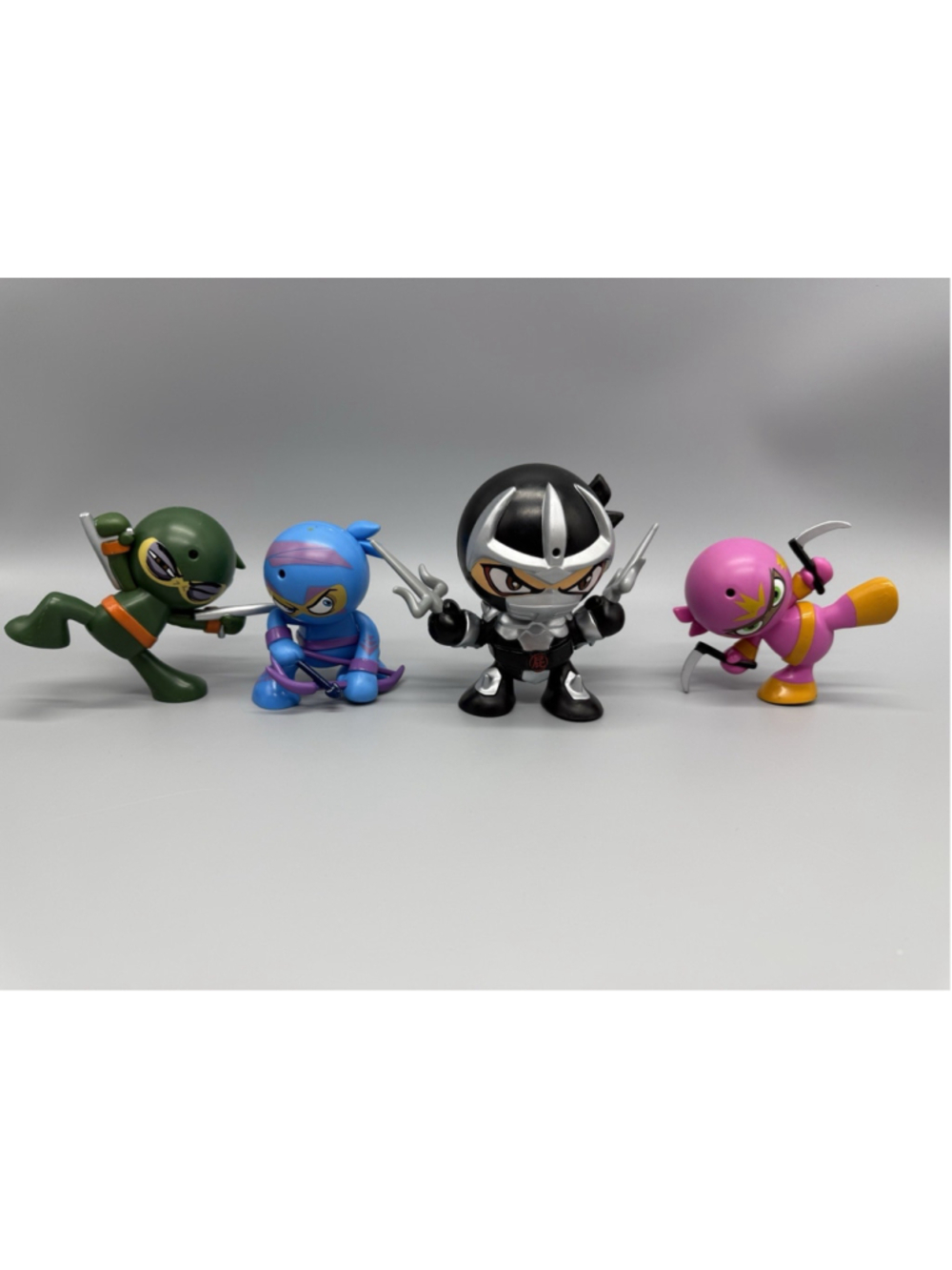 Funrise Fart Ninjas Lot of 4 Kung Pi Yew Warrior Burner Silent Samurai Figures